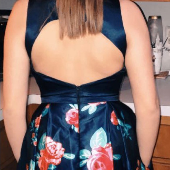 Beautiful Floral Prom Dress - Picture 2 of 2